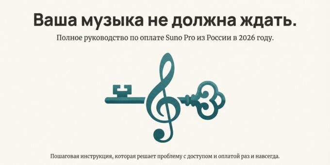 Как оплатить Suno AI из России: Все рабочие способы в 2026 году