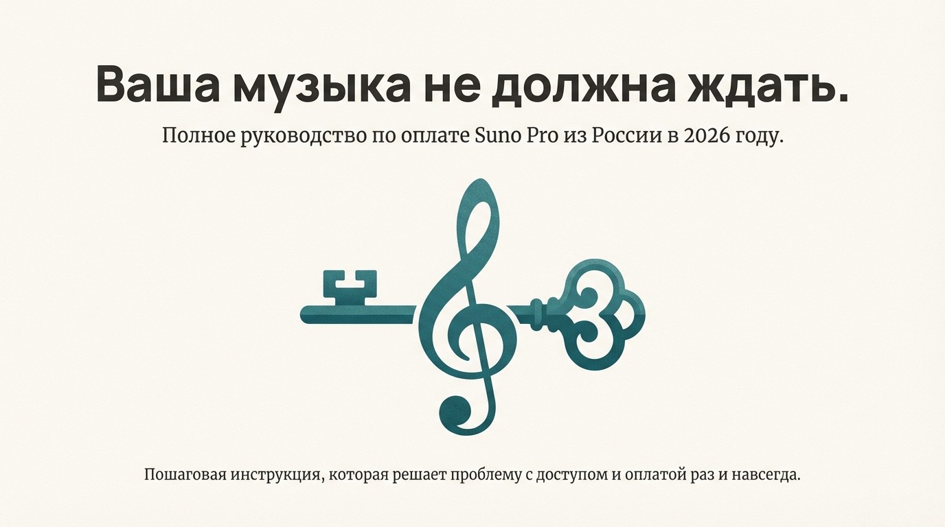 Как оплатить Suno AI из России: Все рабочие способы в 2026 году