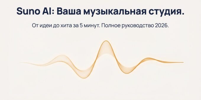 Suno AI: Полное руководство на русском (Обновление 2026)