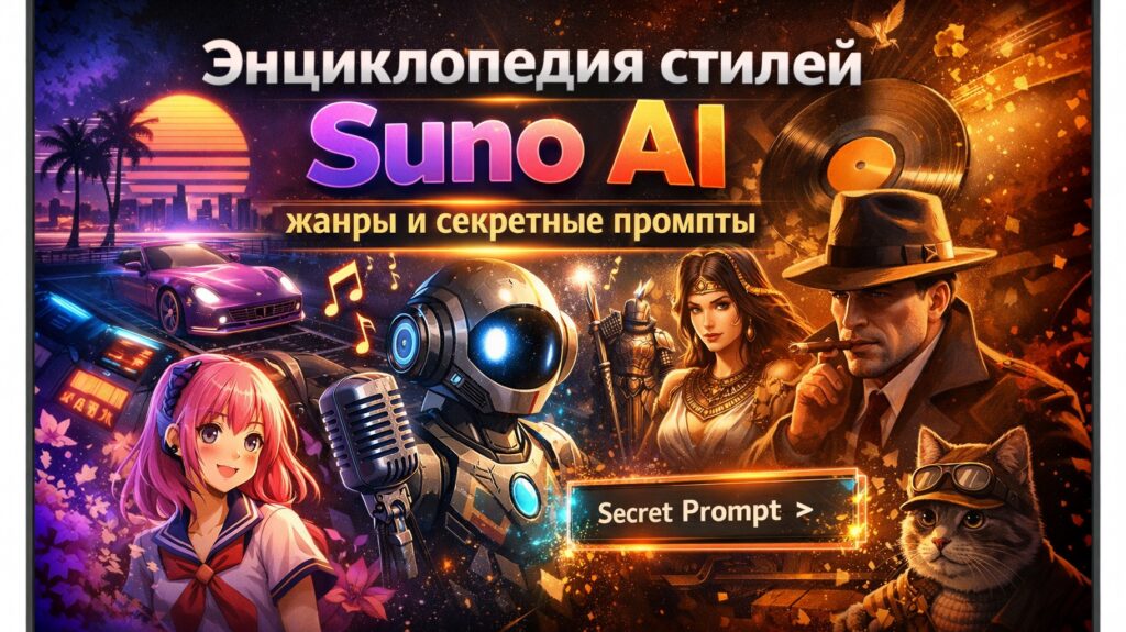 Стили музыки в Suno AI: Полный список жанров и описание промптов Стили музыки в Suno AI: Полный список жанров и описание промптов