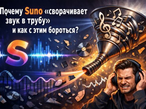 🛠 Разбор: Почему Suno «сворачивает звук в трубу» и как с этим бороться?