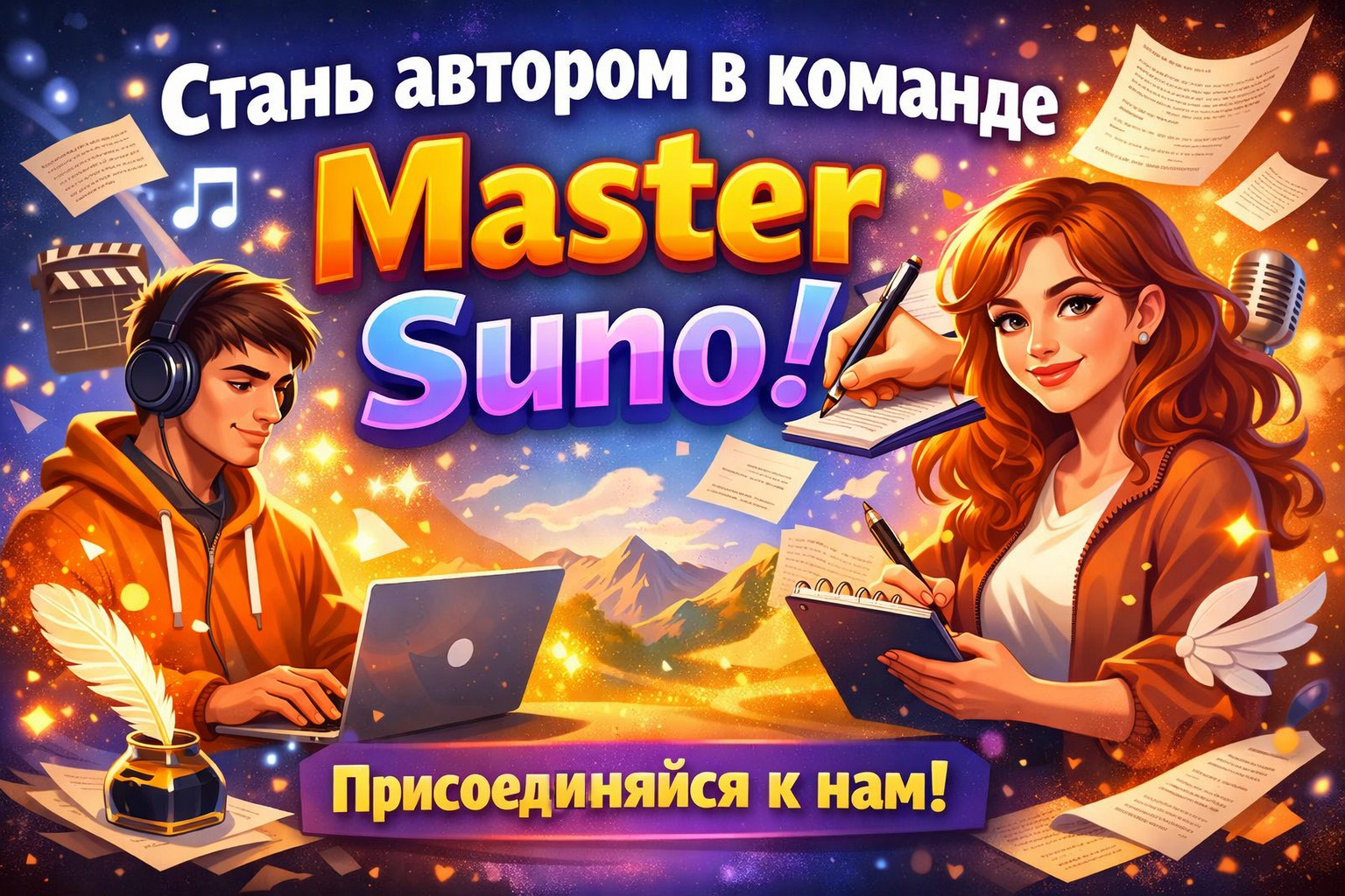 Стань автором Master Suno! 🚀 Приглашаем в команду