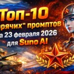 Топ-10 «горячих» промптов на 23 февраля 2026 для Suno AI