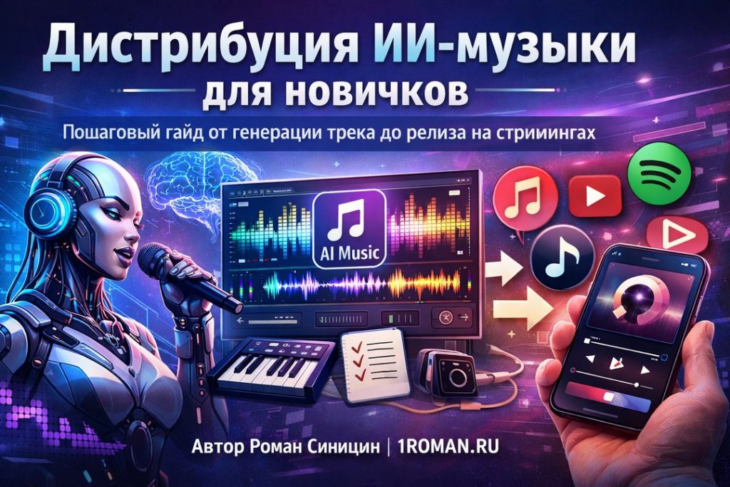 Дистрибуция ИИ‑музыки для новичков: пошаговый гайд от генерации трека до релиза на стримингах