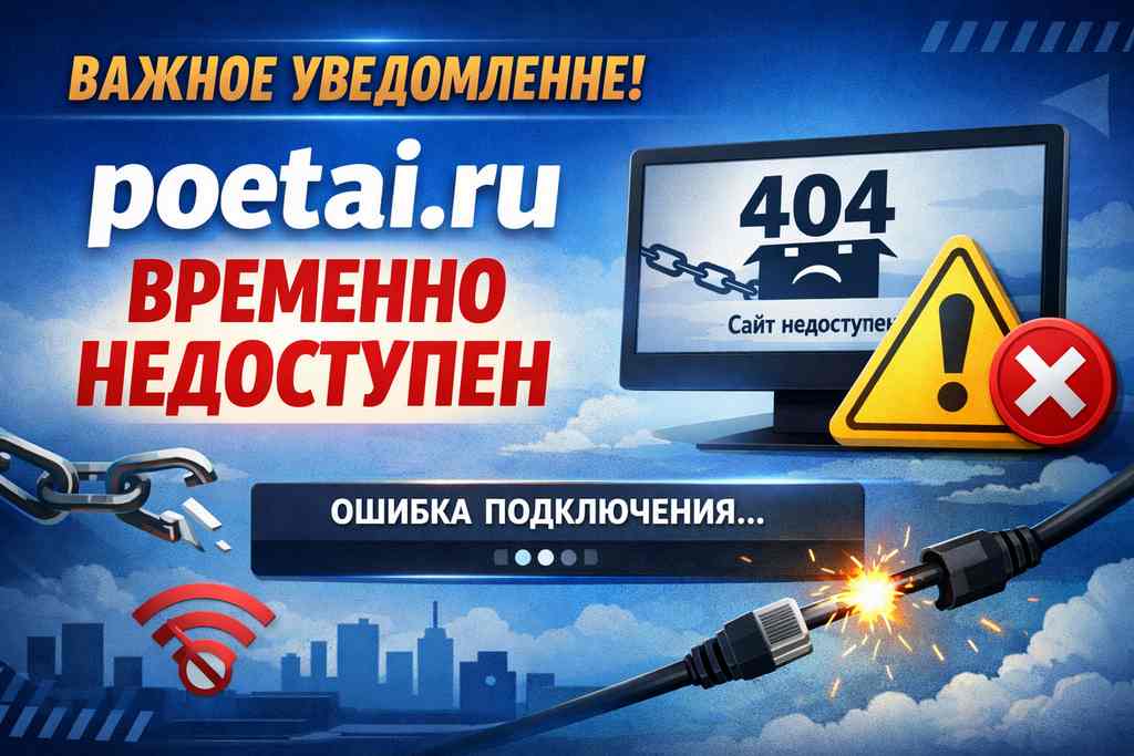 Важное уведомление: poetai.ru временно недоступен
