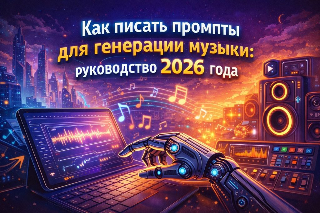 Как писать промпты для генерации музыки: руководство 2026 года