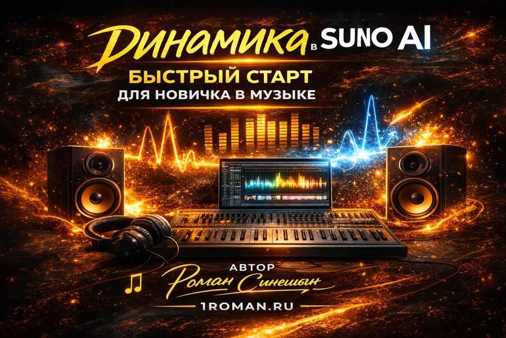 Музыкальная динамика в Suno» — книга‑пакет промптов для живой ИИ‑музыки