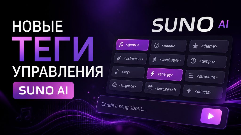 Новые теги управления Suno AI