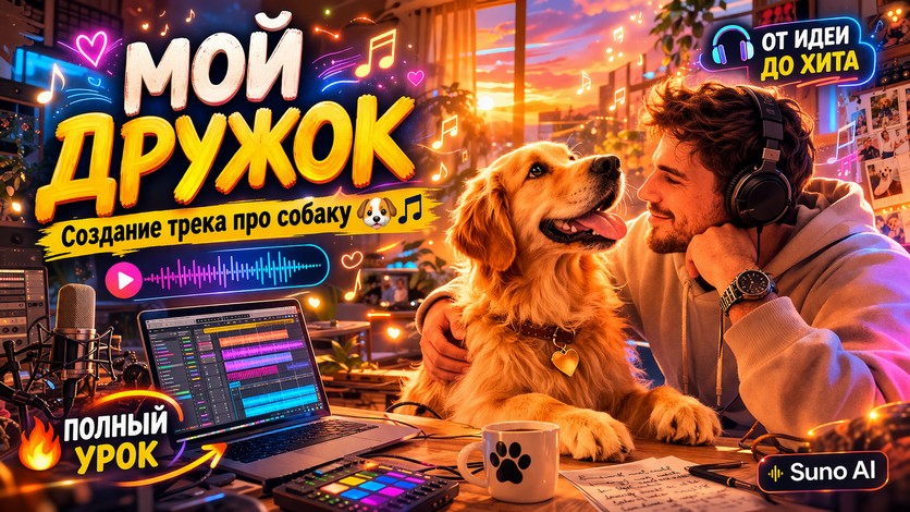 Как из обычной песни про собаку сделать живой и кинематографичный трек