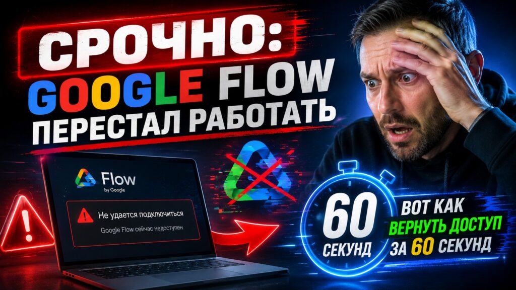 Google Flow перестал работать — как вернуть доступ за минуту