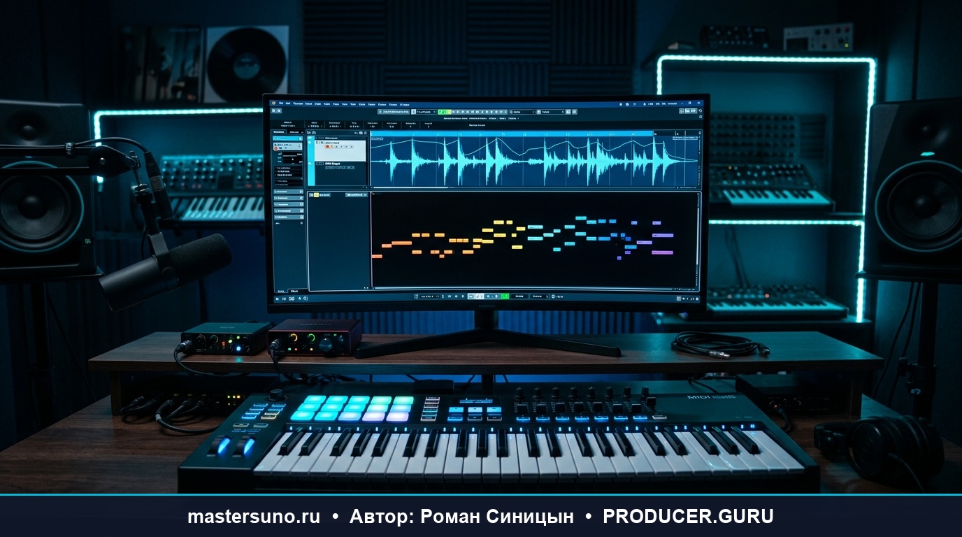 Audio-to-MIDI в Ableton и Melodyne: как извлечь аккорды, бас и партии инструментов из Suno 6